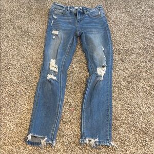 Distressed Blue Women's Jeans